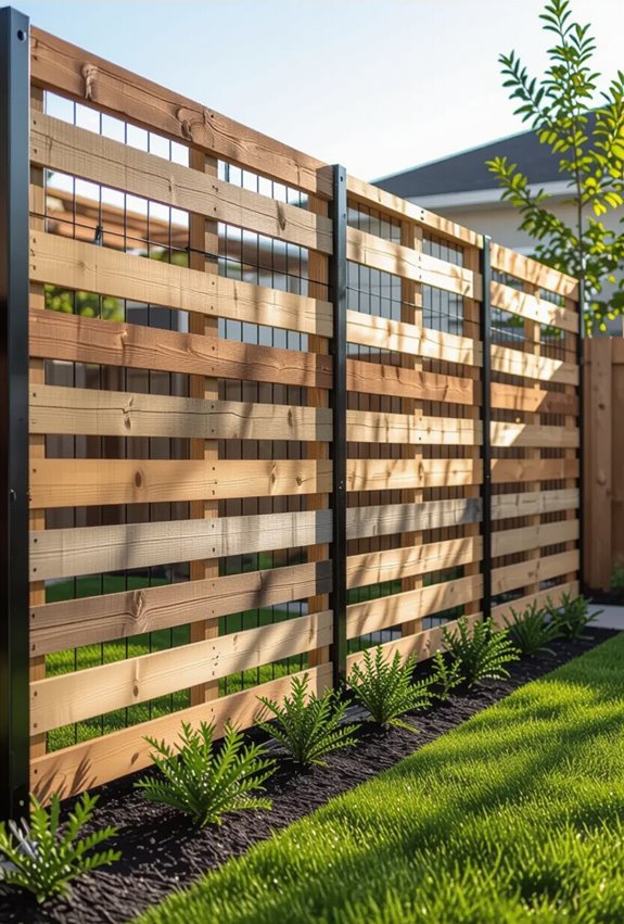 pallet and wire hybrid fencing