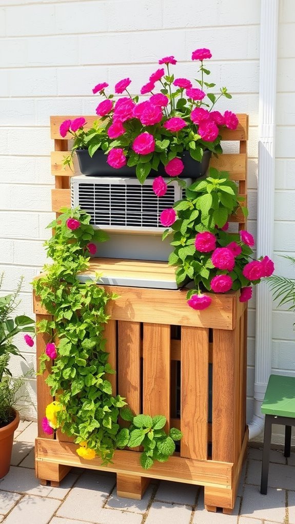 pallet planter for greenery