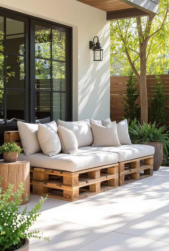 pallet sofa with storage