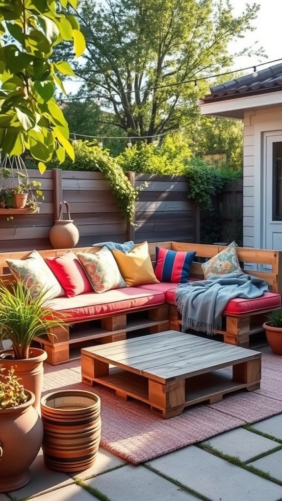 pallet wood garden furniture