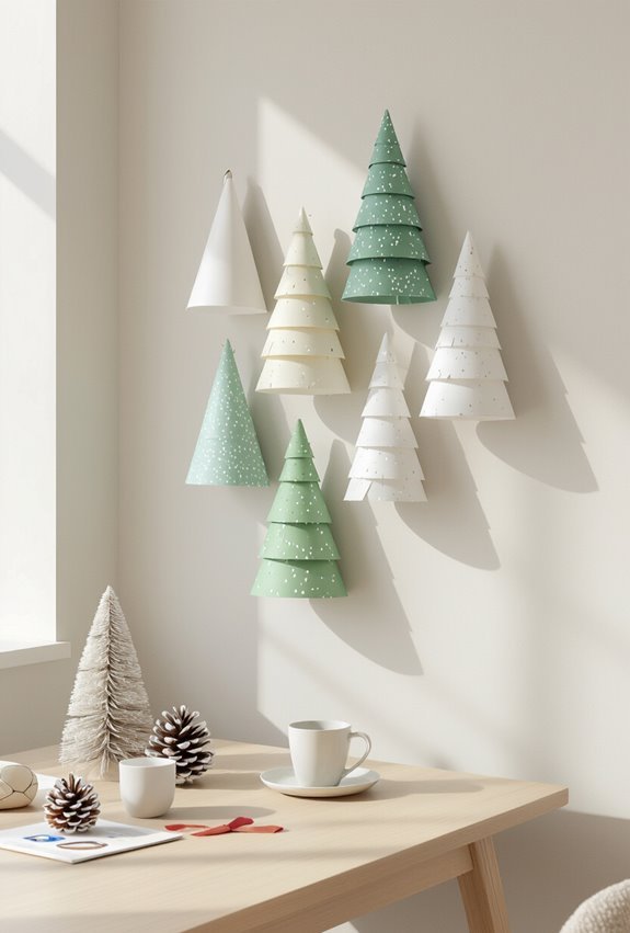 paper cone wall trees
