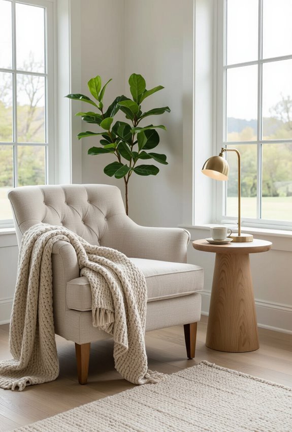 parisian linen pouf nook
