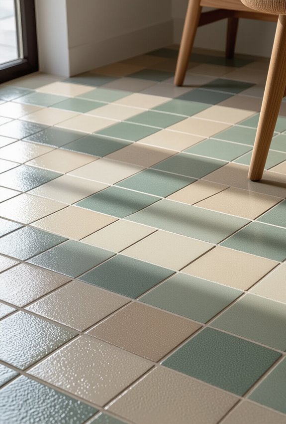 pastel and metallic subway tiles