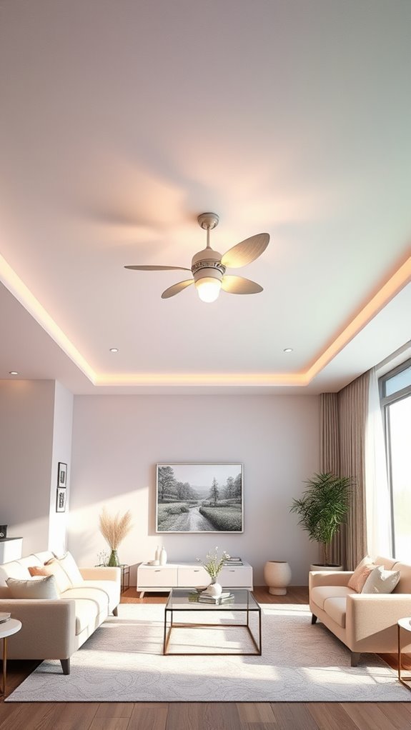 pastel ceiling whimsical fan