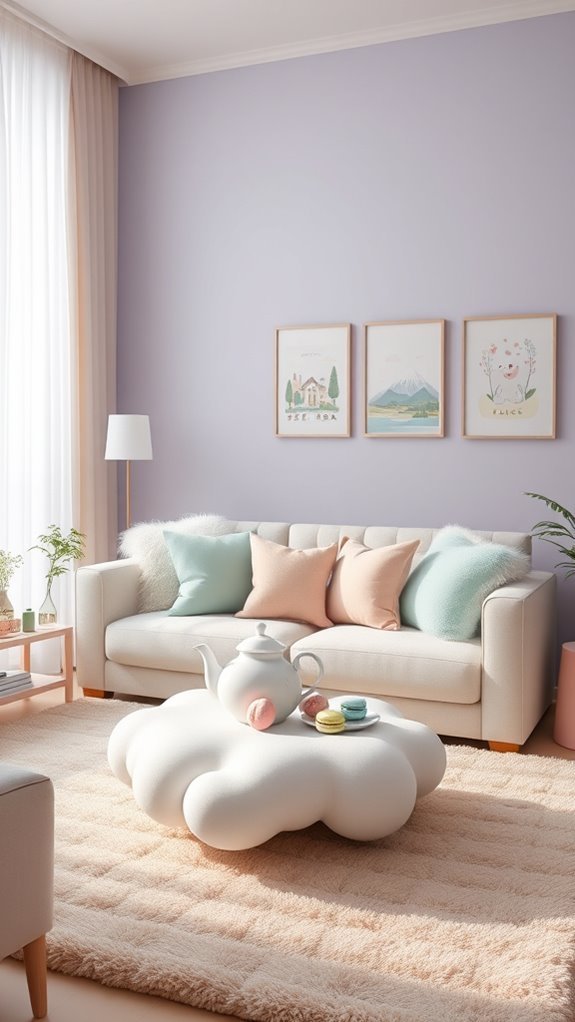 pastel colors create coziness
