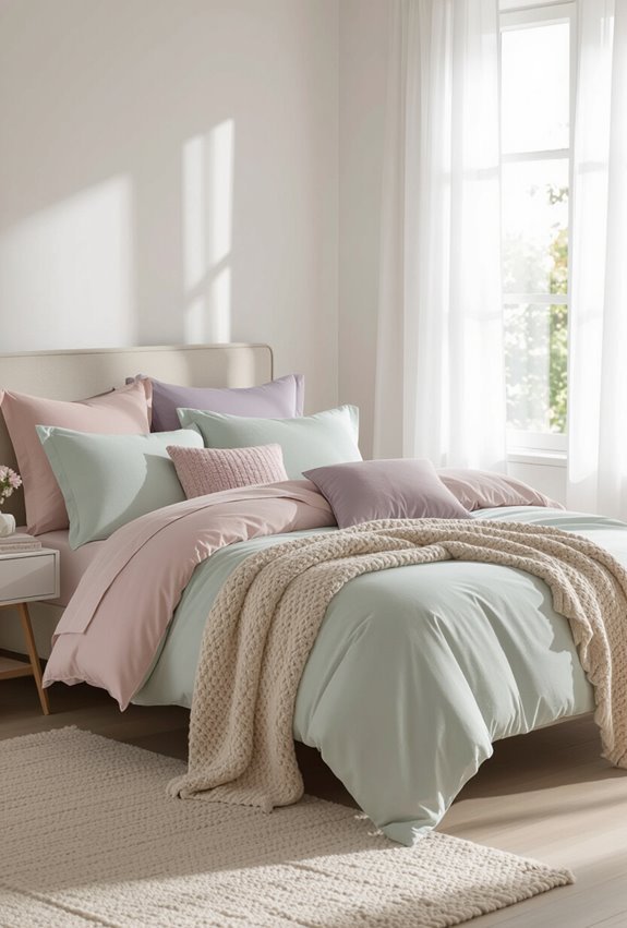 pastel duvetcovers with stripes