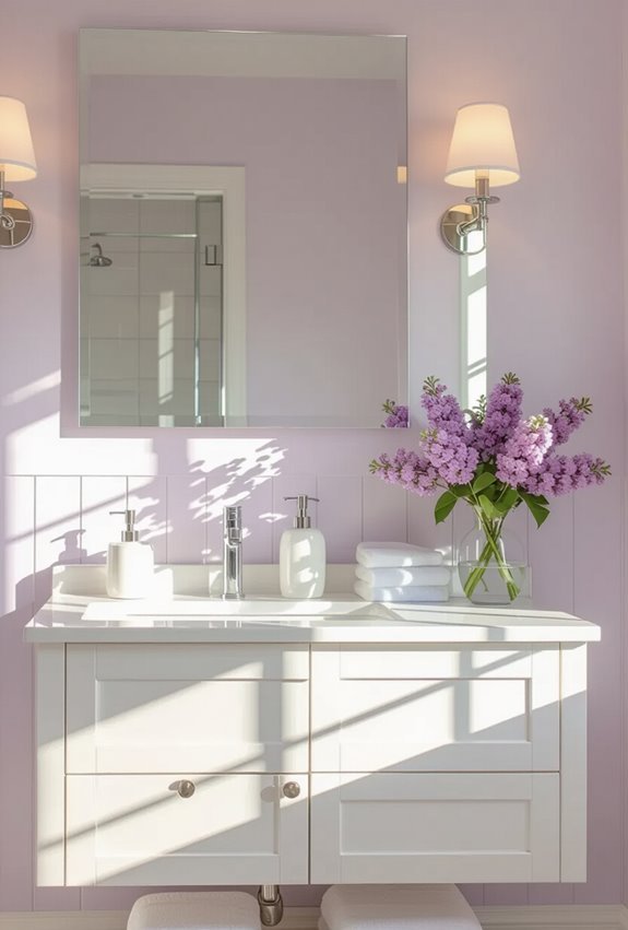 pastel lilac feminine brightening
