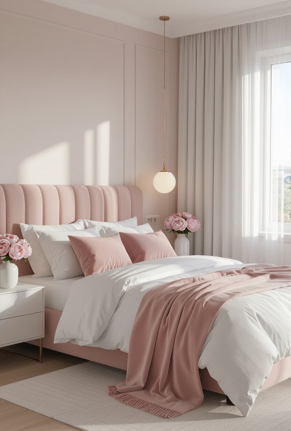 pastel pink and white serenity