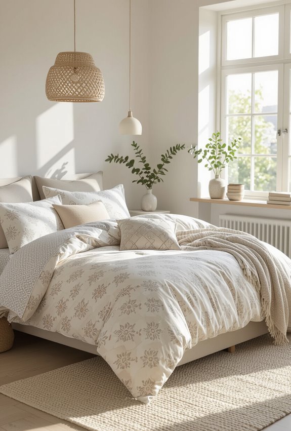 pastel reversible patterned duvet covers