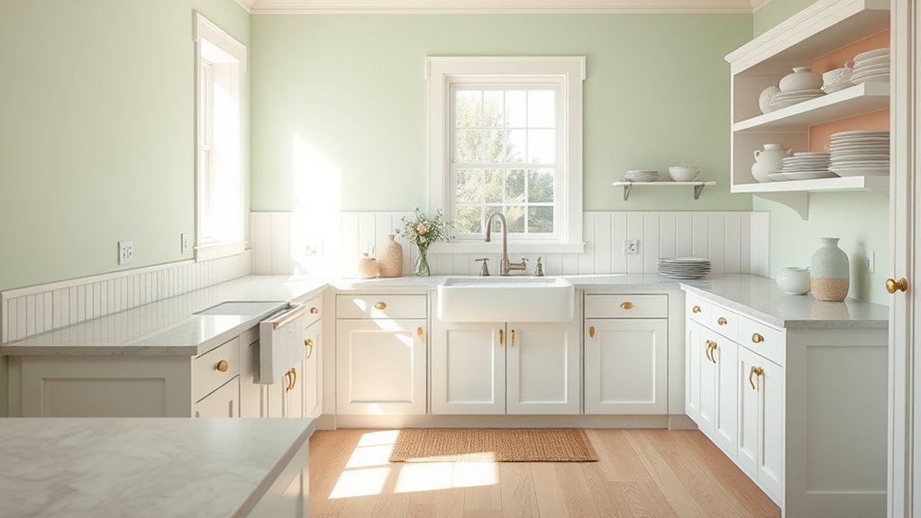 pastel shades create cozy cottage charm