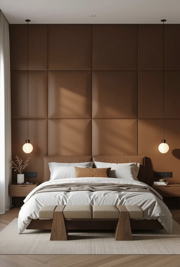patina embossed leather panels