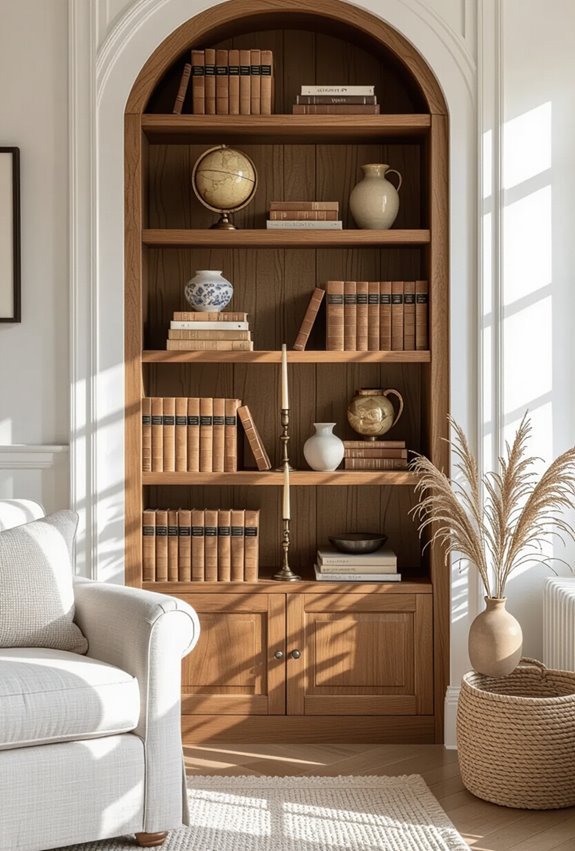 patina wooden adjustable shelving