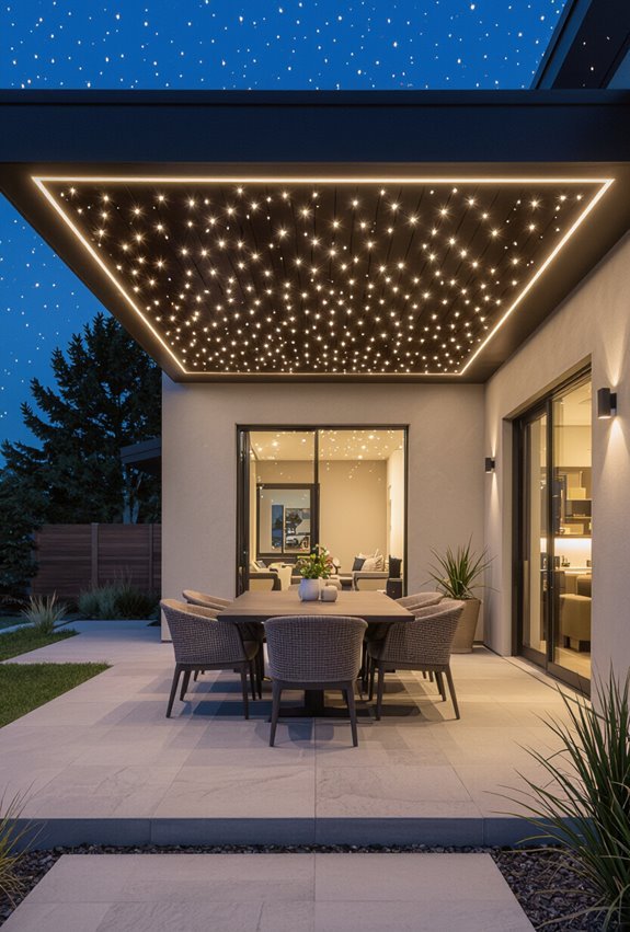 patio ceiling starry ambiance