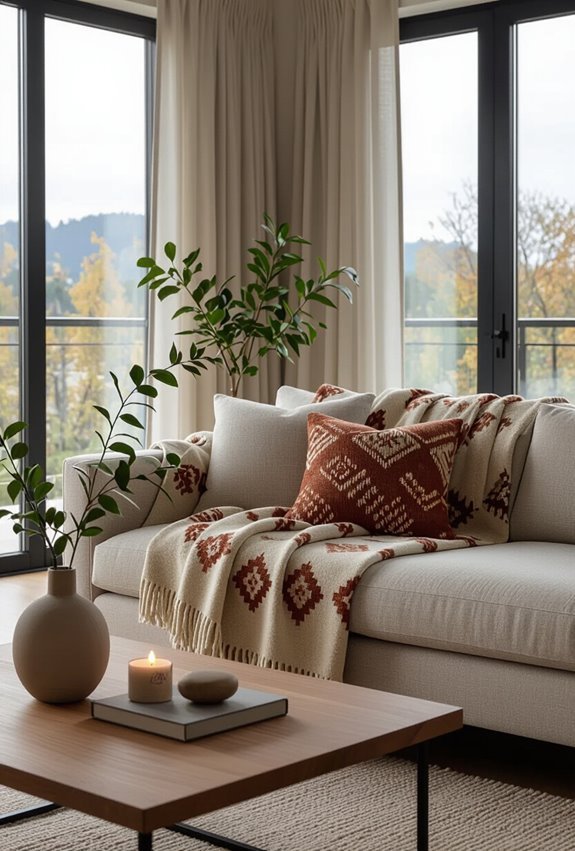 patterned knitted throws elevate comfort