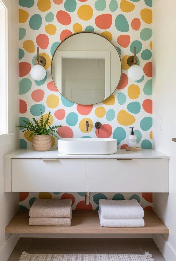 patterned niche adds playful personality