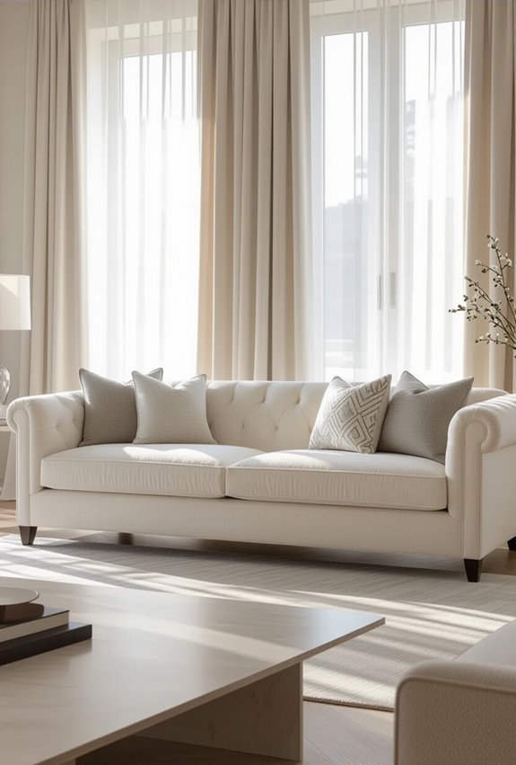 patterned pillows elevate ivory