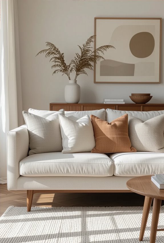 patterned pillows with solids