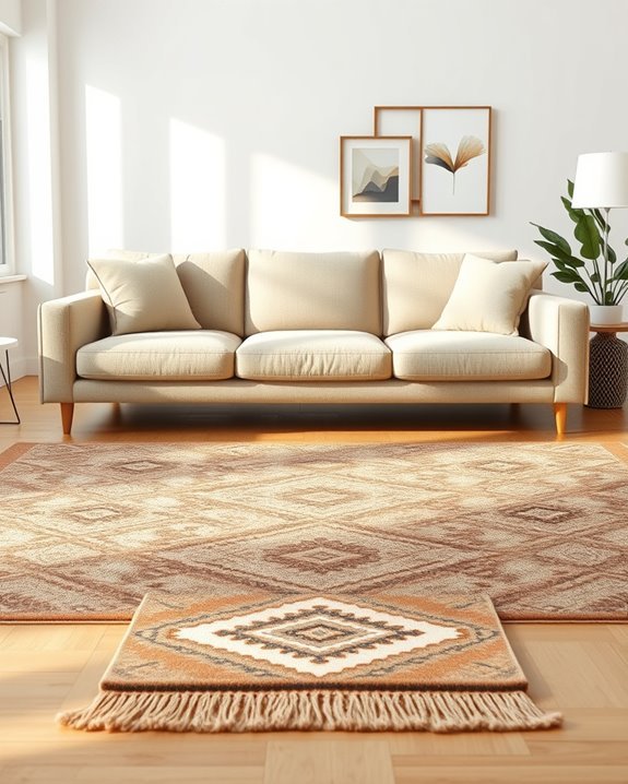 patterned runners enhance decor