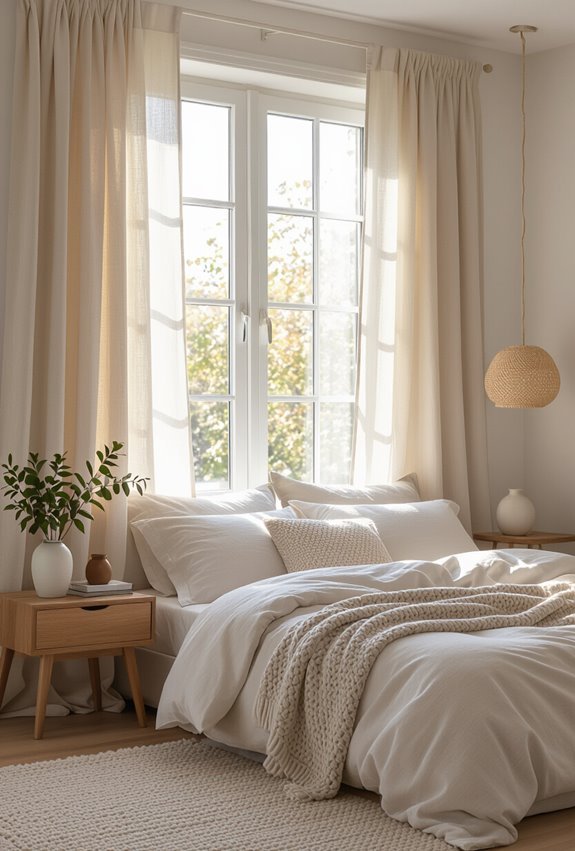 patterned thermal curtains for warmth