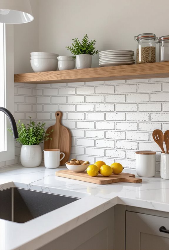 peel and stick faux brick