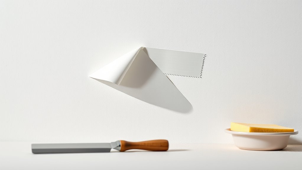 peel gently at angle