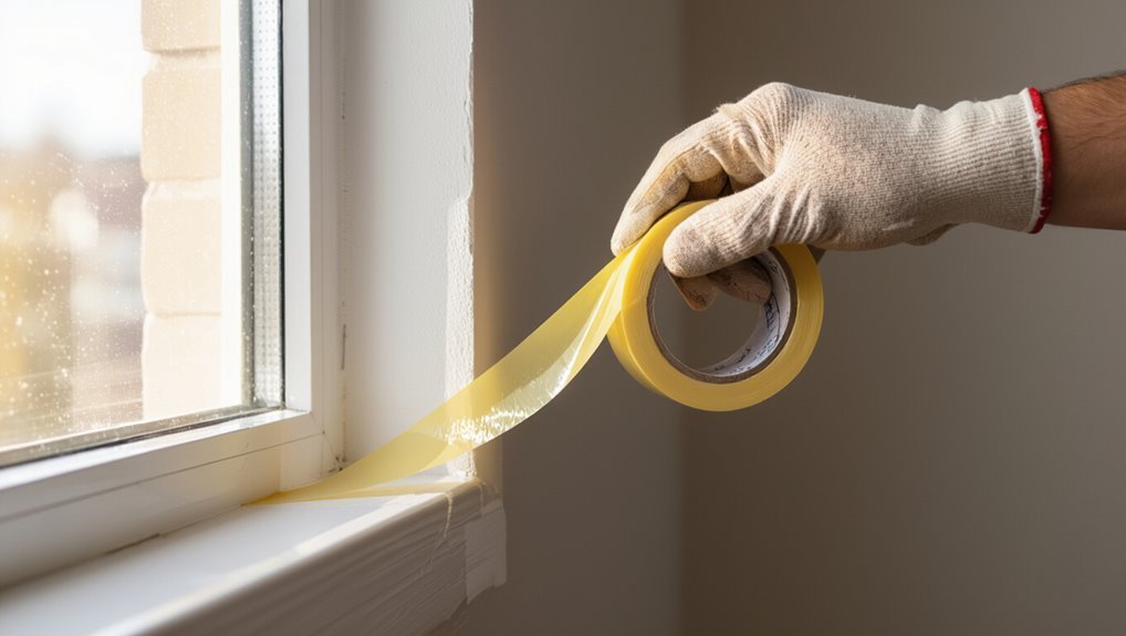 peel tape before curing