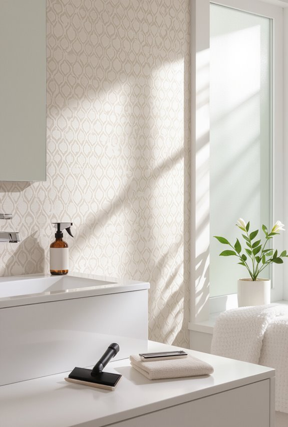 peelable patterned textured wallpaper