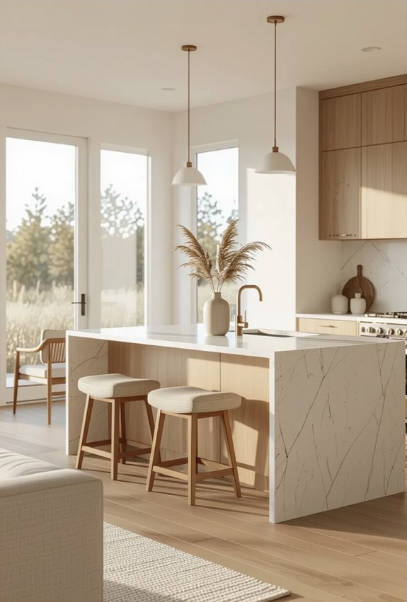 peninsula directs kitchen traffic
