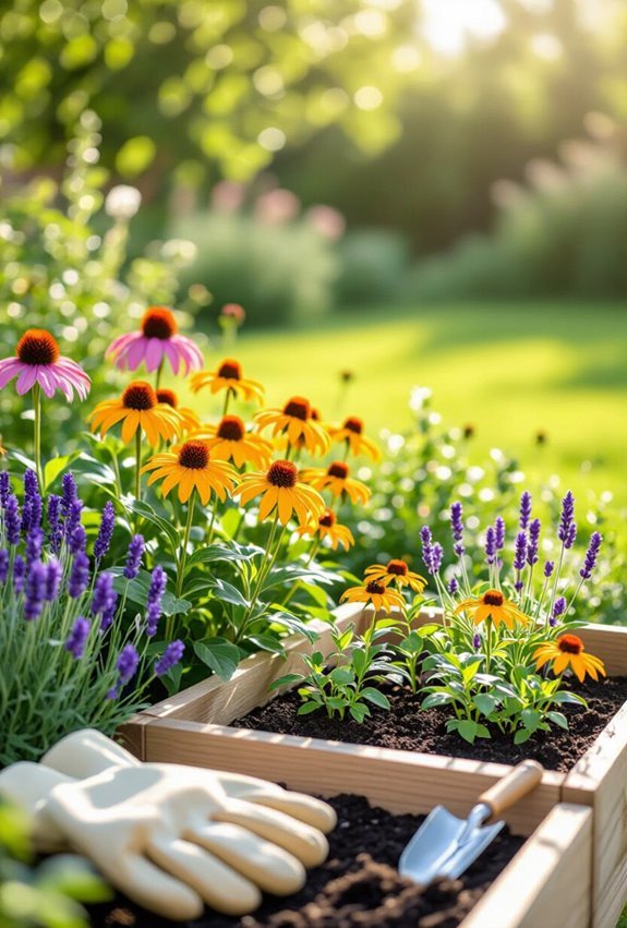 perennial drought tolerant self seeding garden