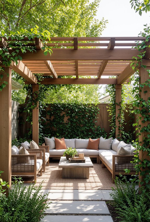 pergola with retractable canopy