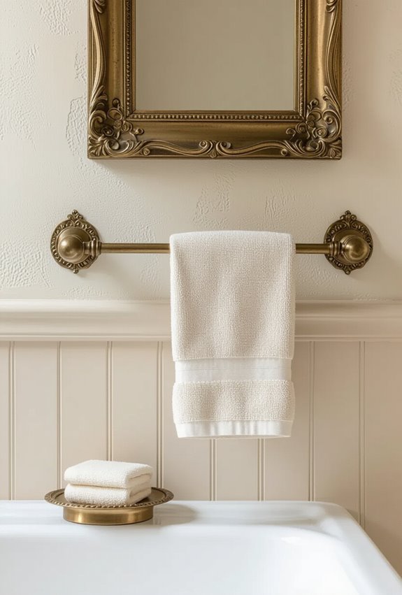period accurate brass towel hardware