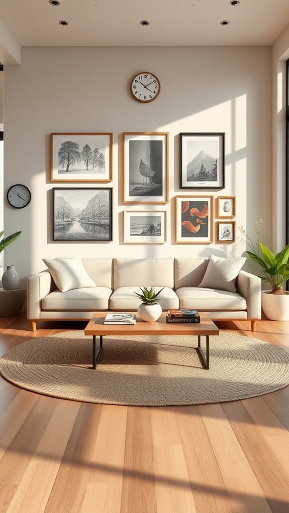 personalized artistic gallery wall