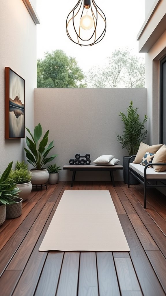 personalized artistic gym decor