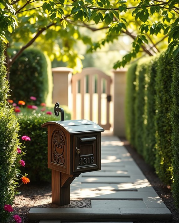 personalized backyard mailbox designs