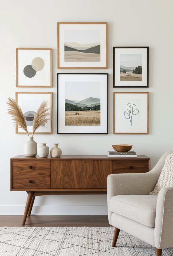 personalized balanced gallery wall