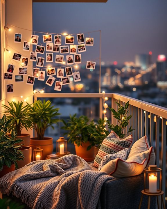 personalized balcony photo gallery