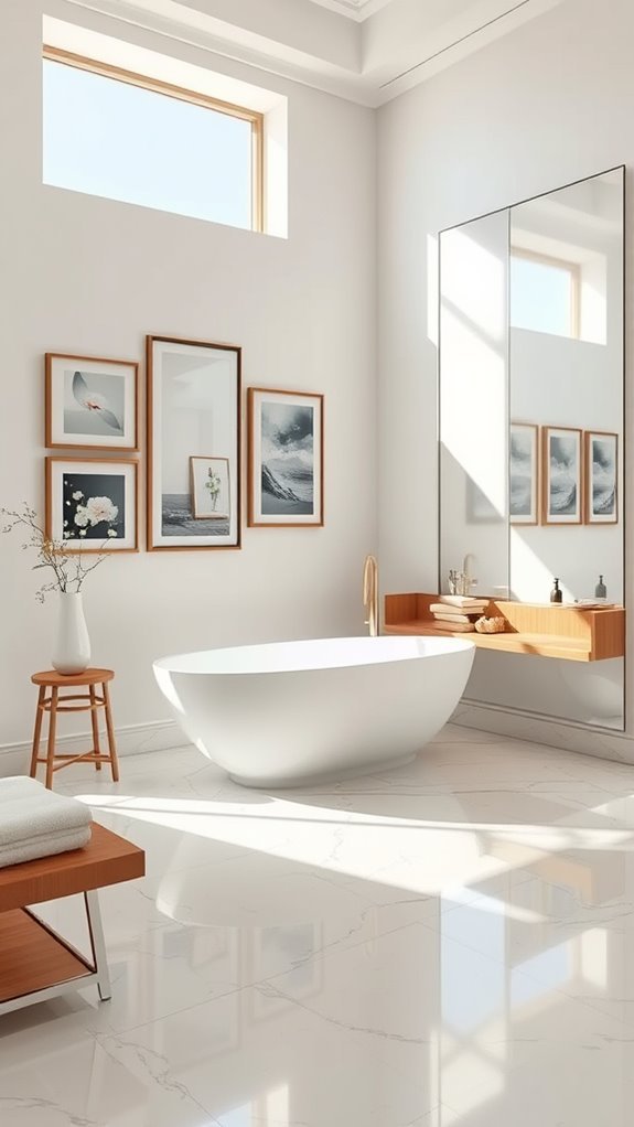 personalized bathroom art displays