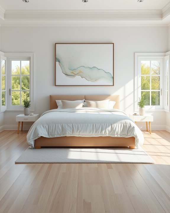 personalized bedroom art placement