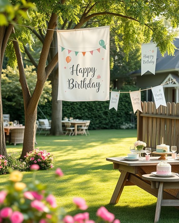 personalized birthday celebration banners