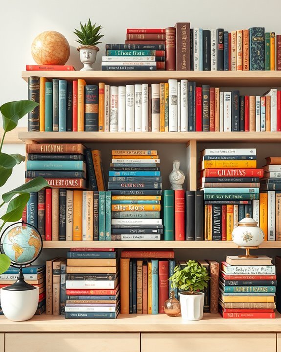 personalized bookshelf decor curation