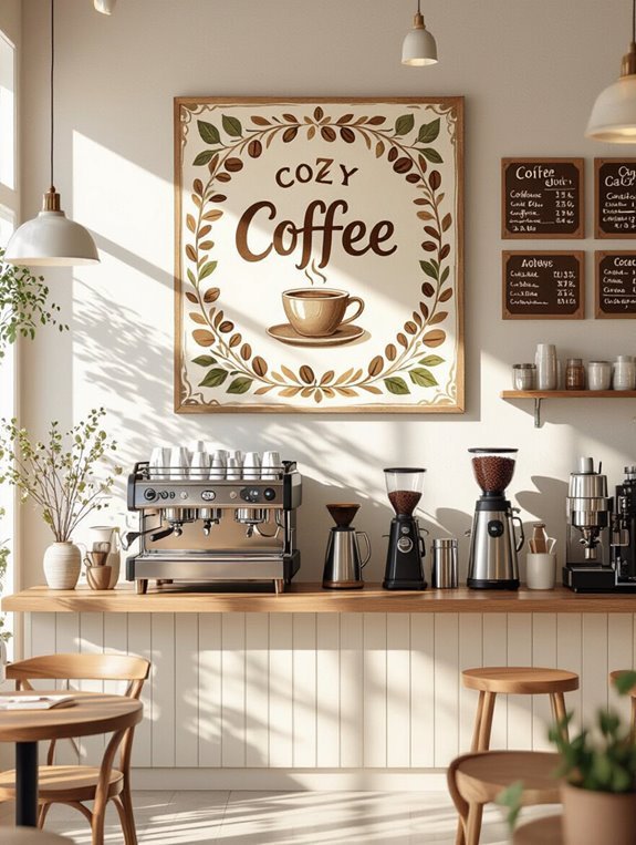 personalized durable coffee signage