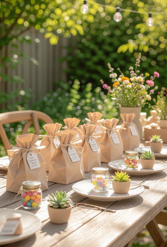personalized favors decorate party