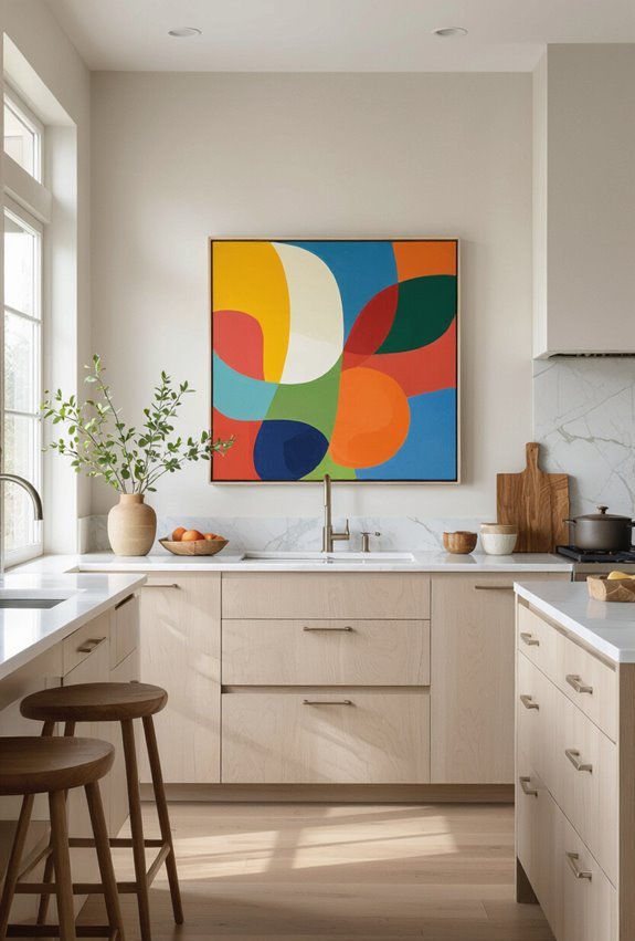 personalized kitchen artwork display