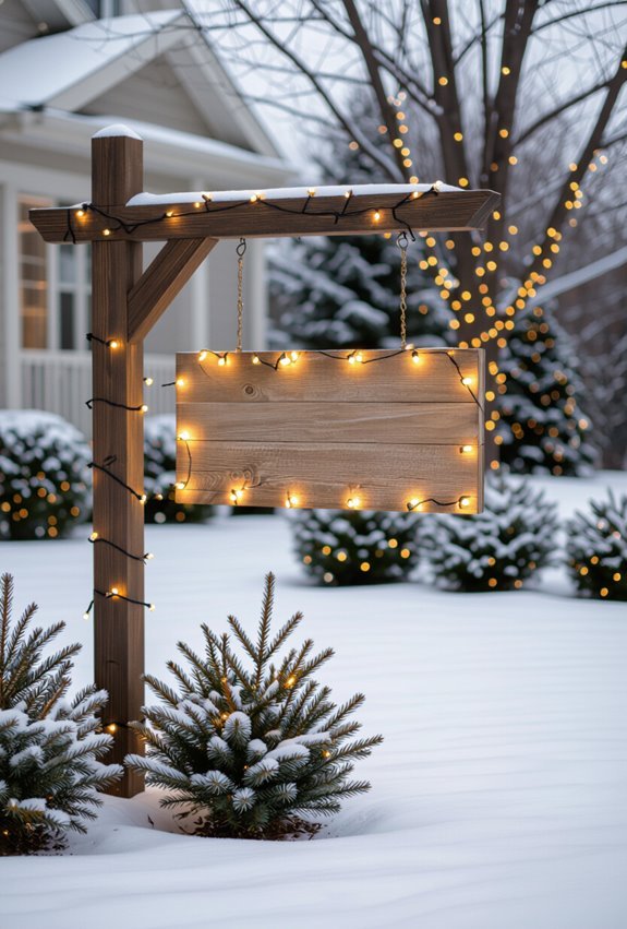 personalized lighted holiday signs