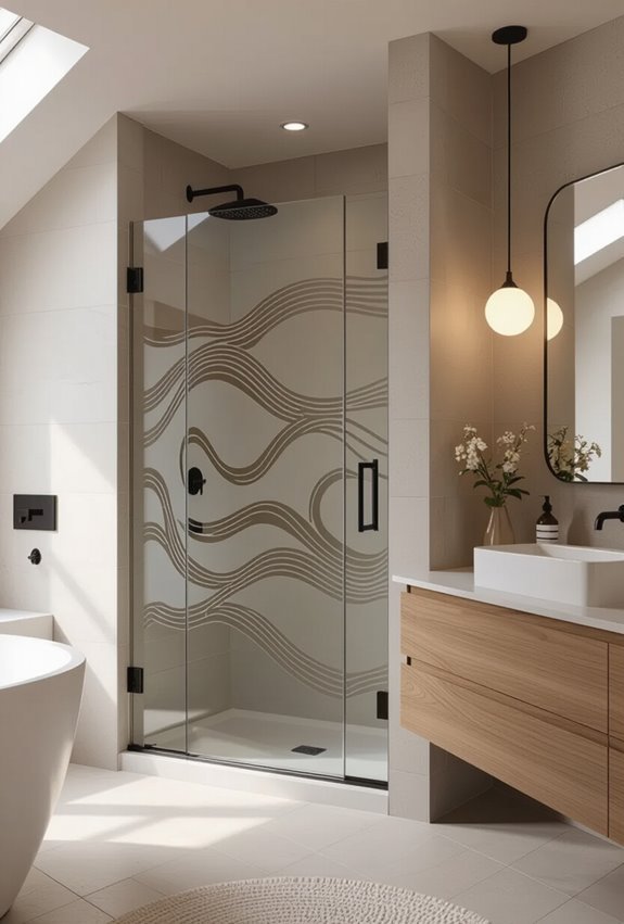 personalized modern etched glass