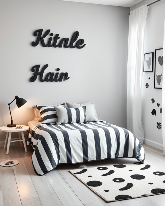 personalized monochrome name signs