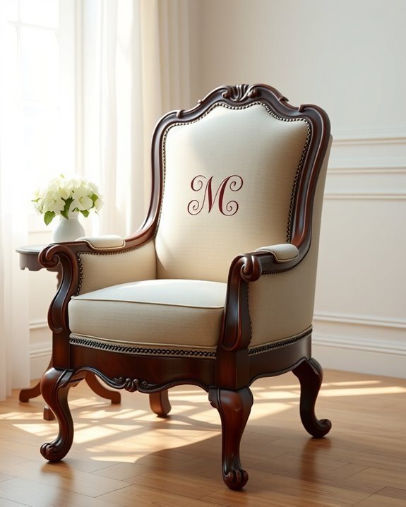 personalized monogram furniture customization
