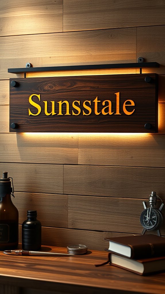 personalized name signs enhance decor