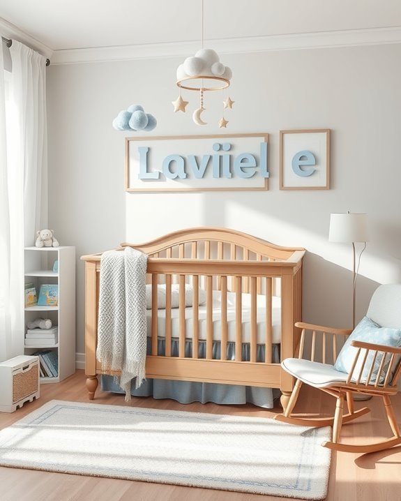 personalized nursery name art
