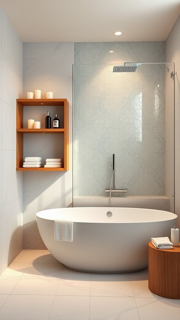 personalized organized shower shelving